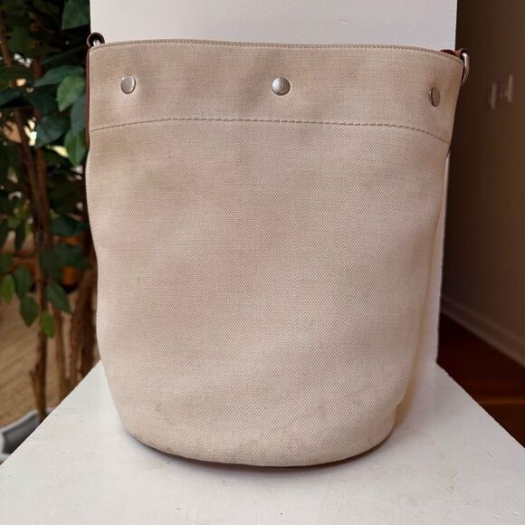 ✨ Saint Laurent Rive Gauche Linen Bucket Bag ✨ - Picture 14 of 15